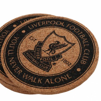 FC Liverpool podtácky 4pk Cork Coaster Set