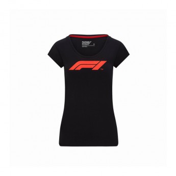 Formule 1 dámske tričko logo black 2020