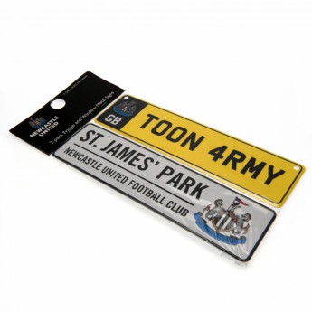 Newcastle United sada značiek Window & Fridge Sign Set