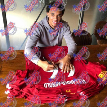 Legendy zarámovaný dres Alexander-Arnold 2019-20 Signed Shirt (Framed)