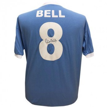 Legendy futbalový dres Manchester City Bell retro Signed Shirt