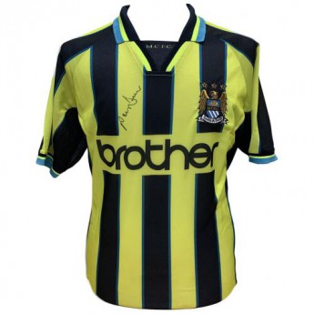 Legendy futbalový dres Manchester City Dickov 1999 Signed Shirt