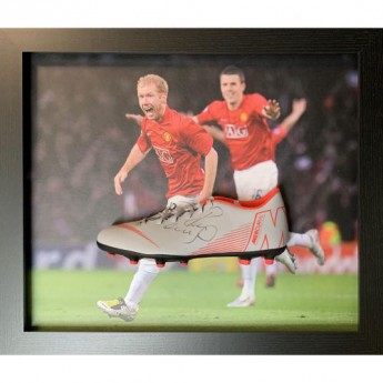 Legendy zarámovaná kopačka Scholes Signed Boot (Framed)