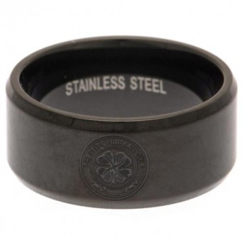 FC Celtic prsteň Black IP Plated Ring Small