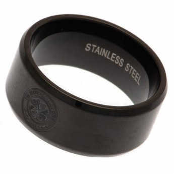 FC Celtic prsteň Black IP Ring Medium