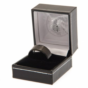 FC Celtic prsteň Black IP Ring Medium