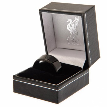FC Liverpool prsteň Black IP Ring Small