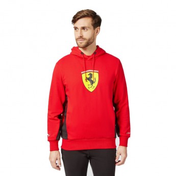 Ferrari pánska mikina s kapucňou PUMA Hoodie red F1 Team 2021