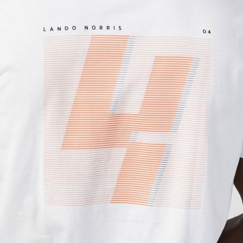 Mclaren Honda pánske tričko Lando NO4 White F1 Team 2021