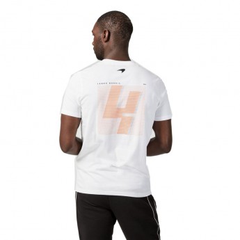 Mclaren Honda pánske tričko Lando NO4 White F1 Team 2021