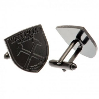 West Ham United manžetové gombíky Black IP Cufflinks