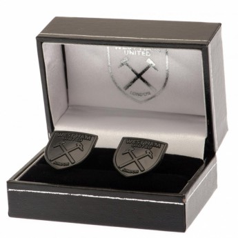 West Ham United manžetové gombíky Black IP Cufflinks