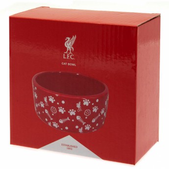 FC Liverpool miska pre mačky red