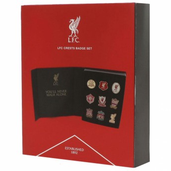 FC Liverpool set odznáčikov 9pc Retro Crest