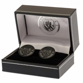 Manchester City manžetové gombíky Black IP Cufflinks