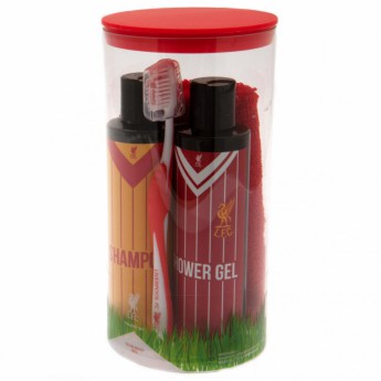 FC Liverpool toaletný set shower gel, shampoo, toothbrush and flannel