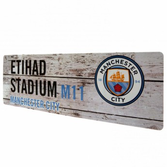 Manchester City kovová značka garden sign