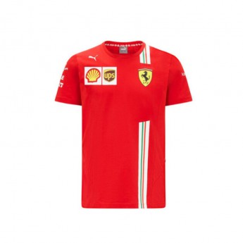 Ferrari pánske tričko Sainz red F1 Team 2021