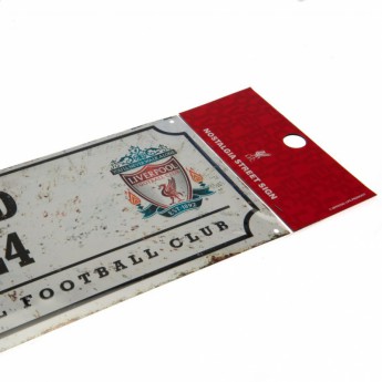 FC Liverpool ceduľa na stenu street sign retro