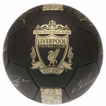 FC Liverpool futbalová lopta Gold phantom signature football