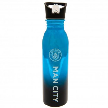 Manchester City fľaša na pitie UV Metallic Drinks Bottle
