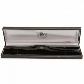 FC Chelsea kožený náramok Black IP Leather Bracelet
