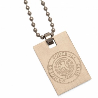 FC Rangers retiazka na krk s psou známkou dog tag