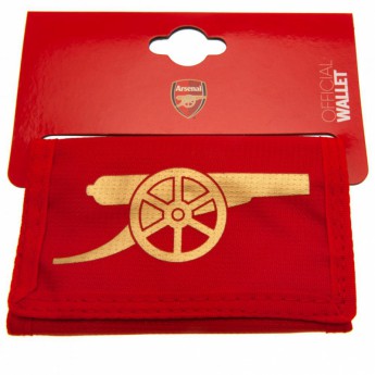 FC Arsenal peňaženka z nylonu Nylon wallet red