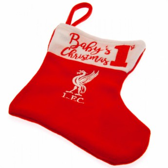 FC Liverpool vianočné pančuchy fisrt christmas stocking