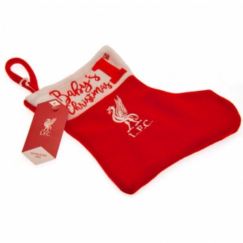FC Liverpool vianočné pančuchy fisrt christmas stocking