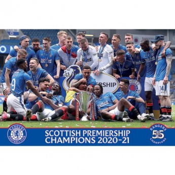 FC Rangers plagát 2020-21 season SPL Champions 10
