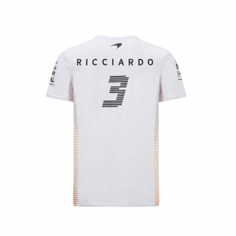 Mclaren Honda pánske tričko Ricciardo White F1 Team 2021