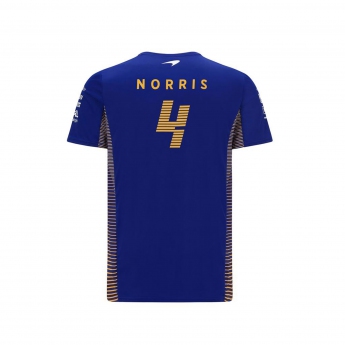 Mclaren Honda pánske tričko Norris Blue F1 Team 2021