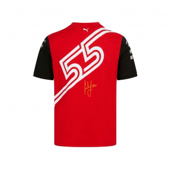 Ferrari pánske tričko Carlos Sainz redblack F1 Team 2022