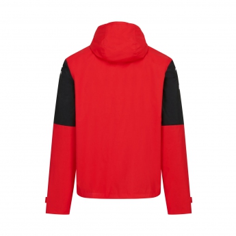 Ferrari pánska bunda s kapucňou rain jacket redblack F1 Team 2022