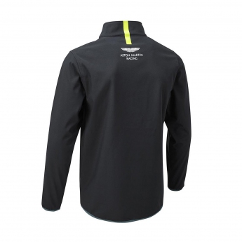 Aston Martin pánska bunda s kapucňou softshell color navy blue F1 Team 2021