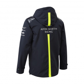 Aston Martin pánska bunda s kapucňou team rain jacket navy blue