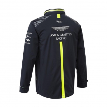 Aston Martin pánska bunda s kapucňou team rain jacket navy blue