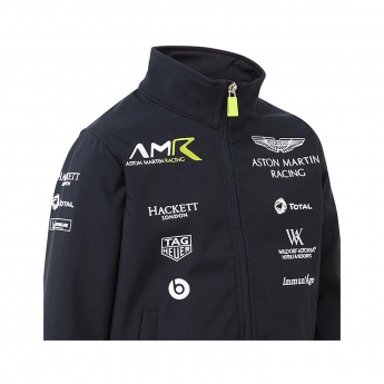Aston Martin pánska bunda softshell navy blue F1 Team 2021