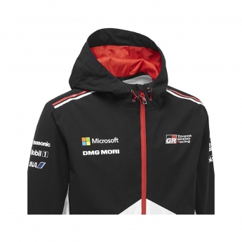 Toyota Gazoo Racing pánska bunda s kapucňou wrt team rain jacket black