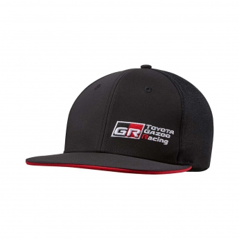 Toyota Gazoo Racing čiapka flat šiltovka large logo flat brim cap black