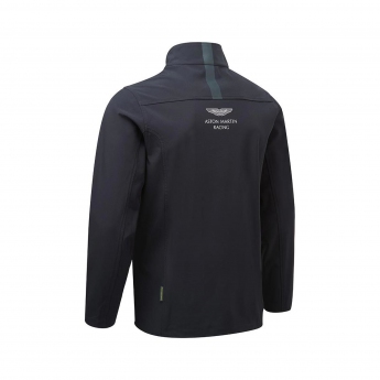Aston Martin pánska bunda s kapucňou softshell navy blue F1 Team 2021