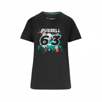 Mercedes AMG Petronas dámske tričko George 63 black F1 Team 2022