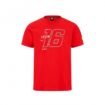 Ferrari pánske tričko Leclerc red F1 Team 2022