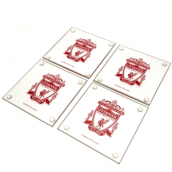 FC Liverpool set podtáciek 4pk glass coaster set