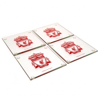 FC Liverpool set podtáciek 4pk glass coaster set