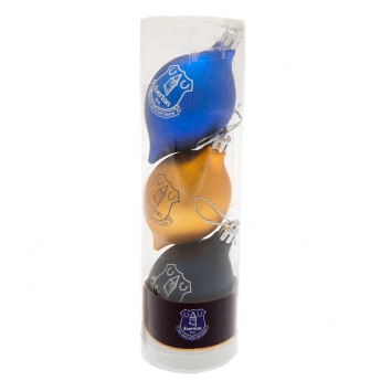FC Everton vianočné ozdoby 3pk vintage baubles