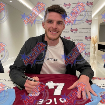 Legendy futbalový dres West Ham United FC Rice Signed Shirt