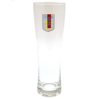 Aston Villa pint tall beer glass