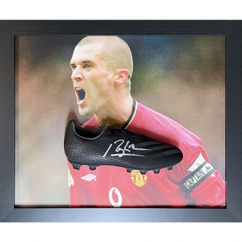 Legendy zarámovaná kopačka Manchester United FC Keane Signed Boot (Framed)
